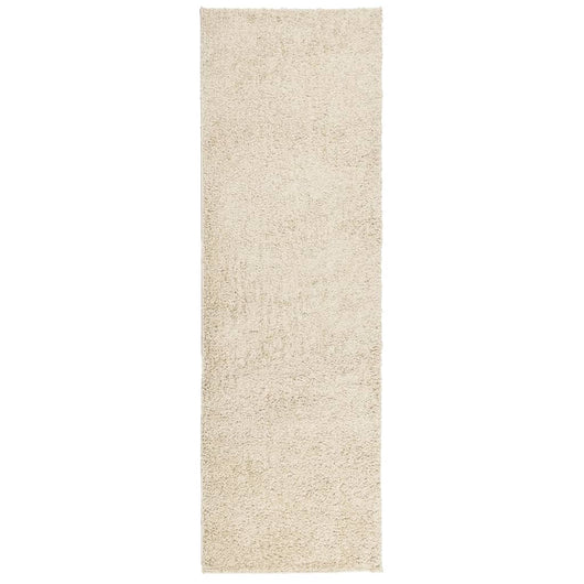 Tappeto Shaggy PAMPLONA a Pelo Lungo Moderno Oro 80x250 cm