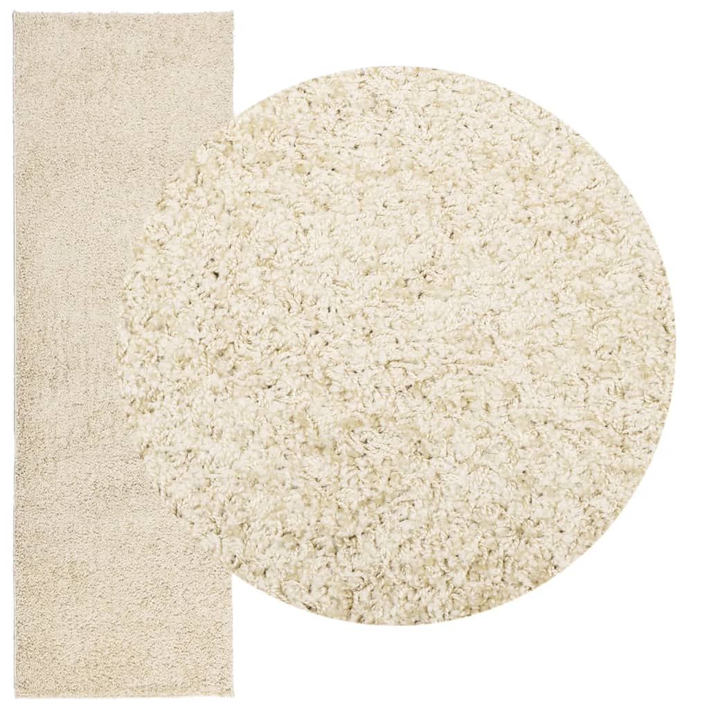 Tappeto Shaggy PAMPLONA a Pelo Lungo Moderno Oro 80x250 cm 375341