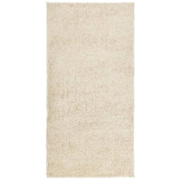 Tappeto Shaggy PAMPLONA a Pelo Lungo Moderno Oro 100x200 cm