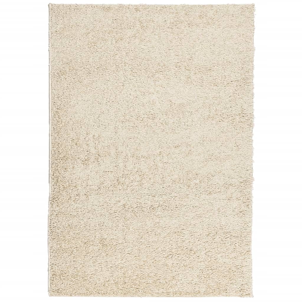 Tappeto Shaggy a Pelo Lungo Moderno Oro 160x230 cmcod mxl 90641