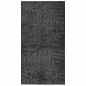vidaXL Tappeto IZA a Pelo Corto Aspetto Scandinavo antracite 80x150 cm