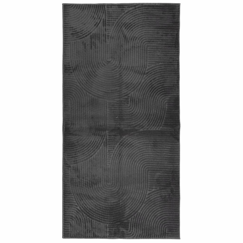 vidaXL Tappeto IZA a Pelo Corto Aspetto Scandinavo antracite 100x200cm