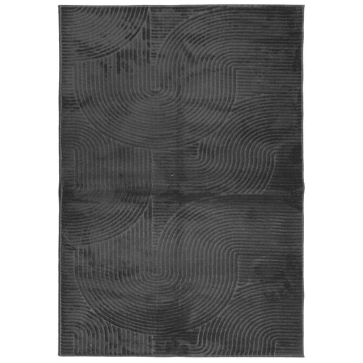 Tappeto IZA a Pelo Corto Aspetto Scandinavo antracite 120x170cm 375428