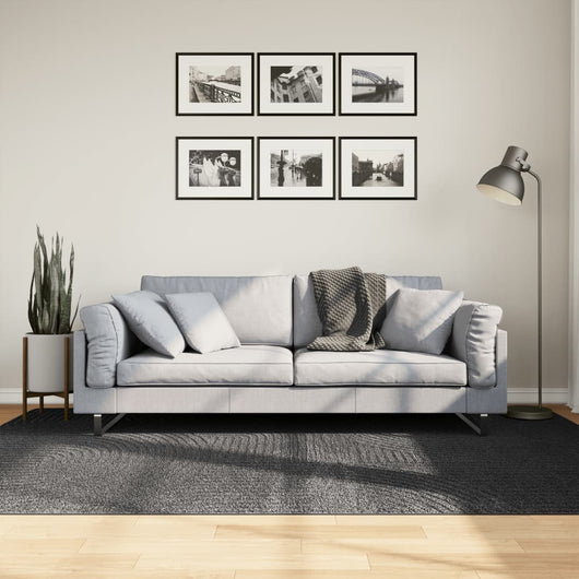 vidaXL Tappeto IZA a Pelo Corto Aspetto Scandinavo antracite 160x230cm