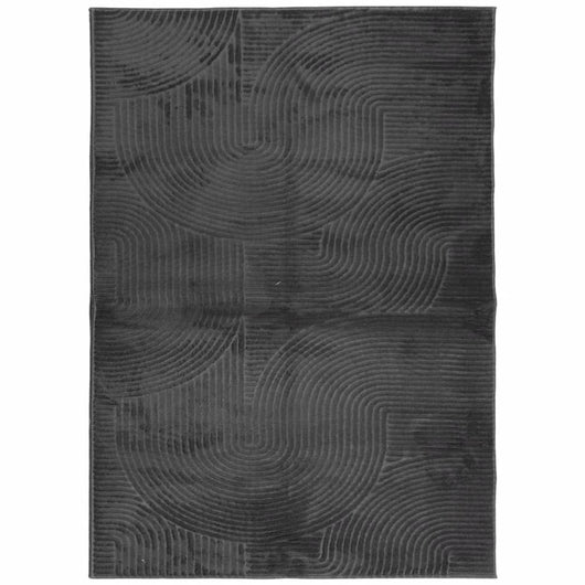 Tappeto IZA a Pelo Corto Aspetto Scandinavo antracite 240x340cm 375432