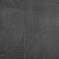 Tappeto IZA a Pelo Corto con Aspetto Scandinavo antracite Ø80cm 375433