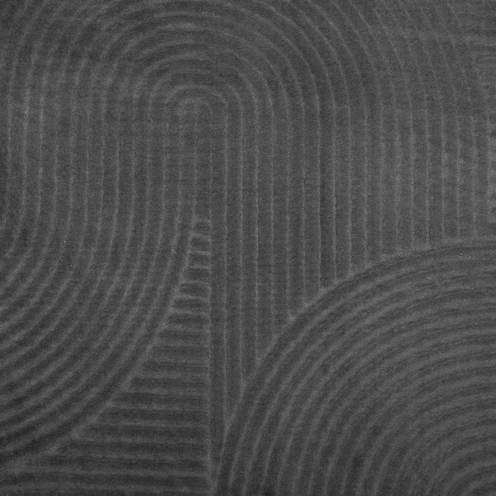 Tappeto IZA a Pelo Corto con Aspetto Scandinavo antracite Ø80cm 375433