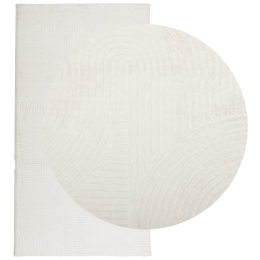 Tappeto IZA a Pelo Corto Aspetto Scandinavo Crema 80x150 cm 375438