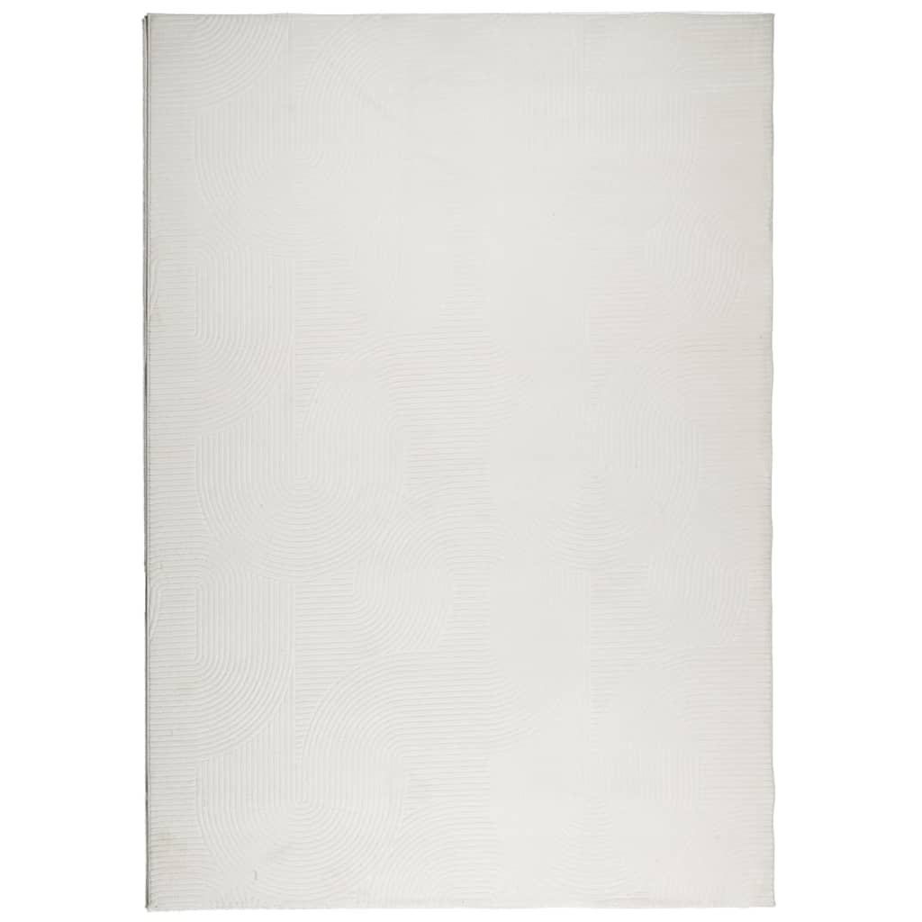 Tappeto IZA a Pelo Corto Aspetto Scandinavo Crema 120x170 cm 375440