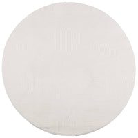 Tappeto IZA a Pelo Corto con Aspetto Scandinavo Crema Ø 80 cm 375445