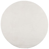 Tappeto IZA a Pelo Corto con Aspetto Scandinavo Crema Ø 120 cm 375447