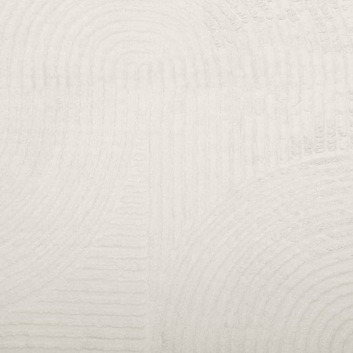 Tappeto IZA a Pelo Corto con Aspetto Scandinavo Crema Ø 160 cm 375448