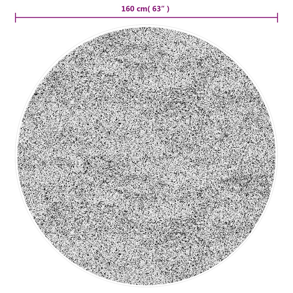 Tappeto IZA a Pelo Corto con Aspetto Scandinavo Crema Ø 160 cm 375448