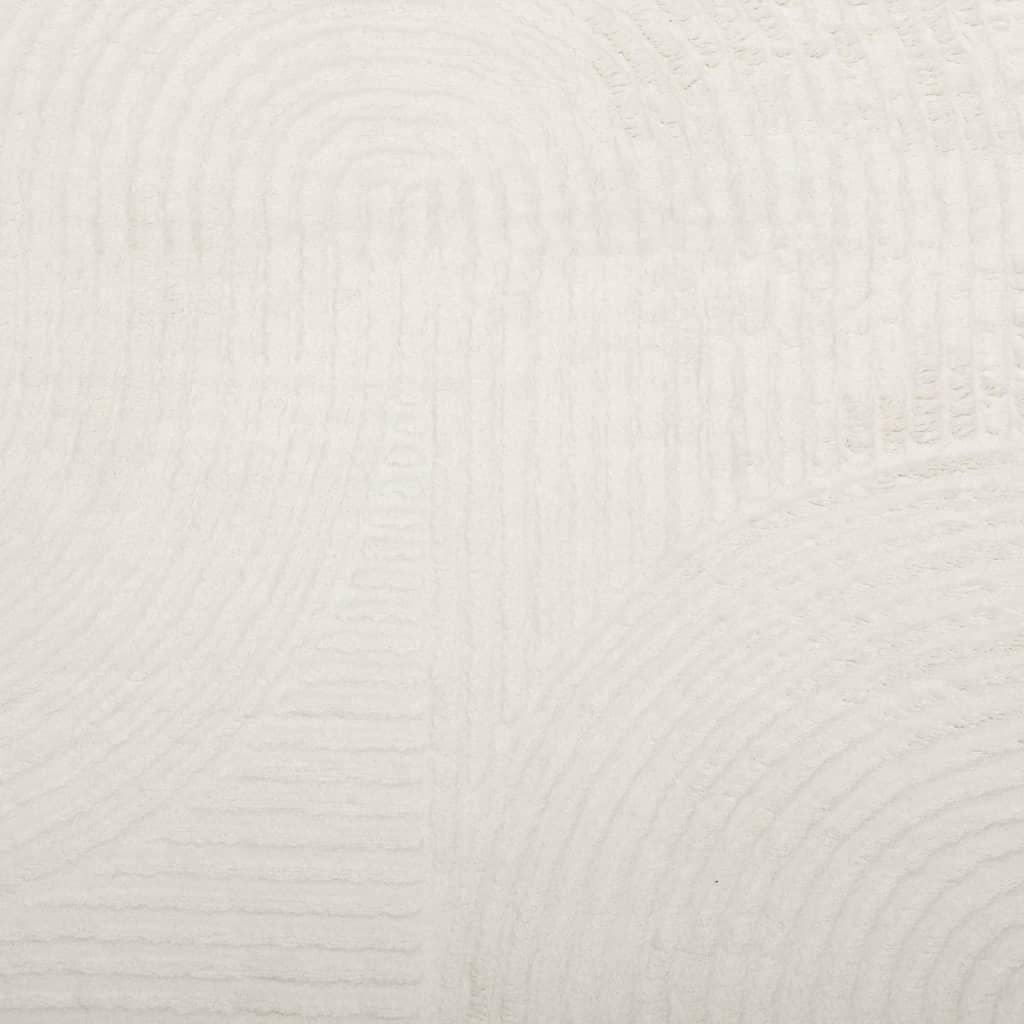 Tappeto IZA a Pelo Corto con Aspetto Scandinavo Crema Ø 200 cm 375449