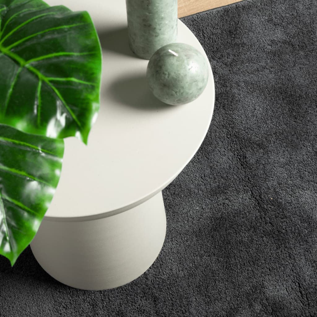 vidaXL Tappeto OVIEDO a Pelo Corto Antracite 200x200 cm