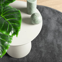 Tappeto OVIEDO a Pelo Corto Antracite Ø 200 cm 375481