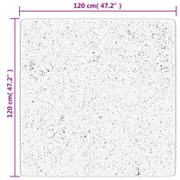 Tappeto OVIEDO a Pelo Corto Beige 120x120 cm 375489