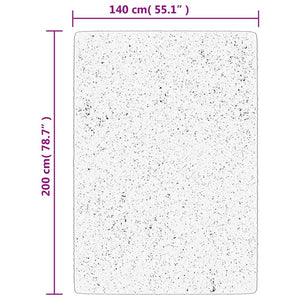 Tappeto OVIEDO a Pelo Corto Nero 140x200 cm