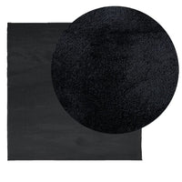 vidaXL Tappeto OVIEDO a Pelo Corto Nero 200x200 cm