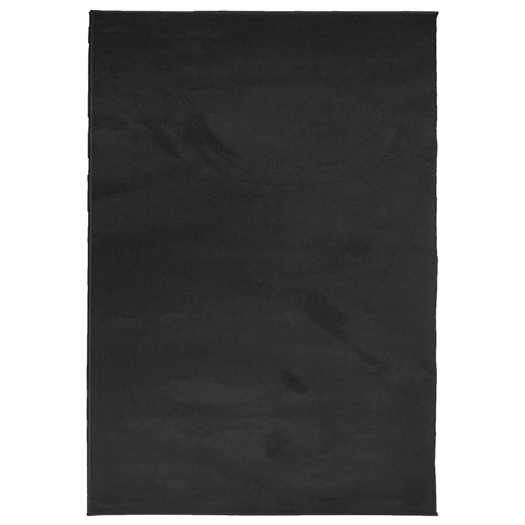 vidaXL Tappeto OVIEDO a Pelo Corto Nero 200x280 cm