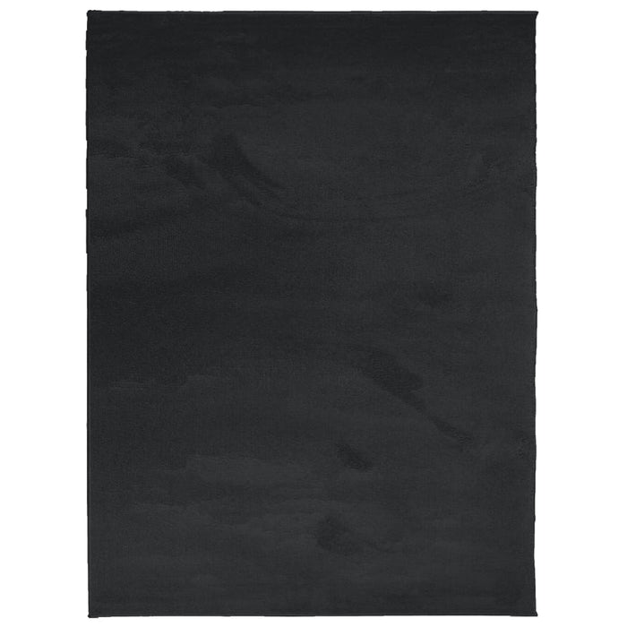 vidaXL Tappeto OVIEDO a Pelo Corto Nero 240x340 cm