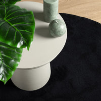 vidaXL Tappeto OVIEDO a Pelo Corto Nero Ø 160 cm