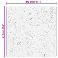 Tappeto OVIEDO a Pelo Corto Turchese 240x240 cm 375606