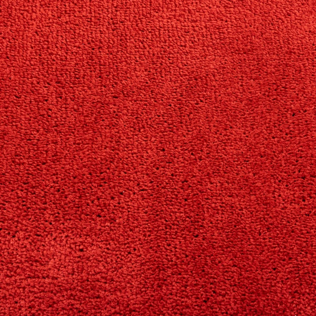 Tappeto OVIEDO a Pelo Corto Rosso 160x160 cm