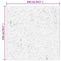 Tappeto OVIEDO a Pelo Corto Rosso 240x240 cm 375628