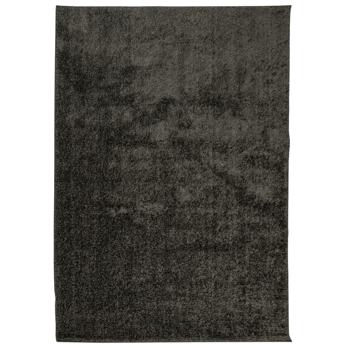Tappeto a Pelo Lucido Lungo ISTAN Effetto Antracite 120x170 cm 375640