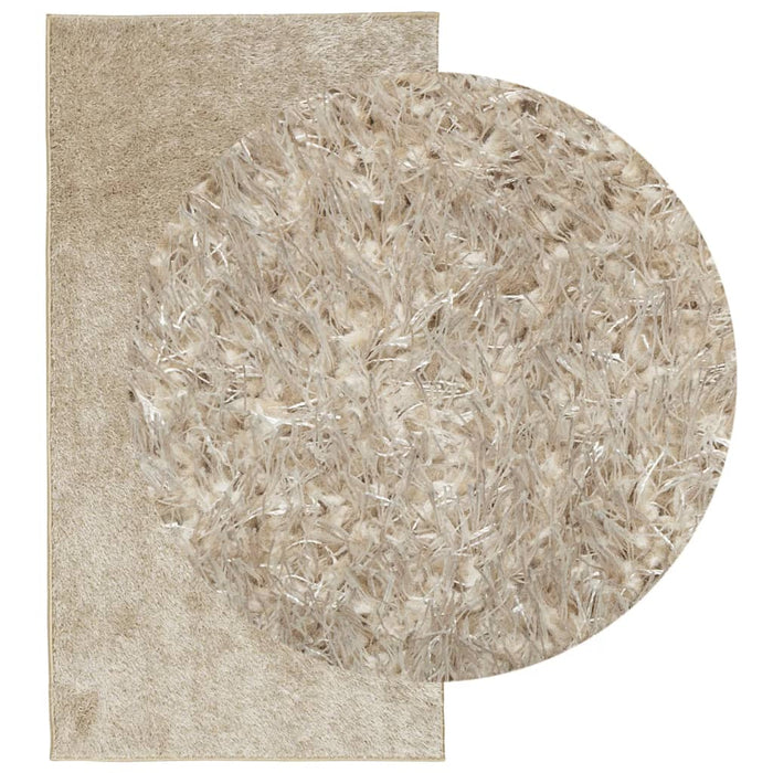 Tappeto a Pelo Lucido Lungo ISTAN Effetto Beige 80x150 cmcod mxl 134025