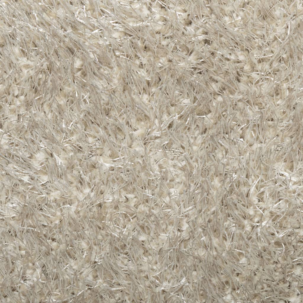 Tappeto a Pelo Lucido Lungo ISTAN Effetto Beige 100x200 cm