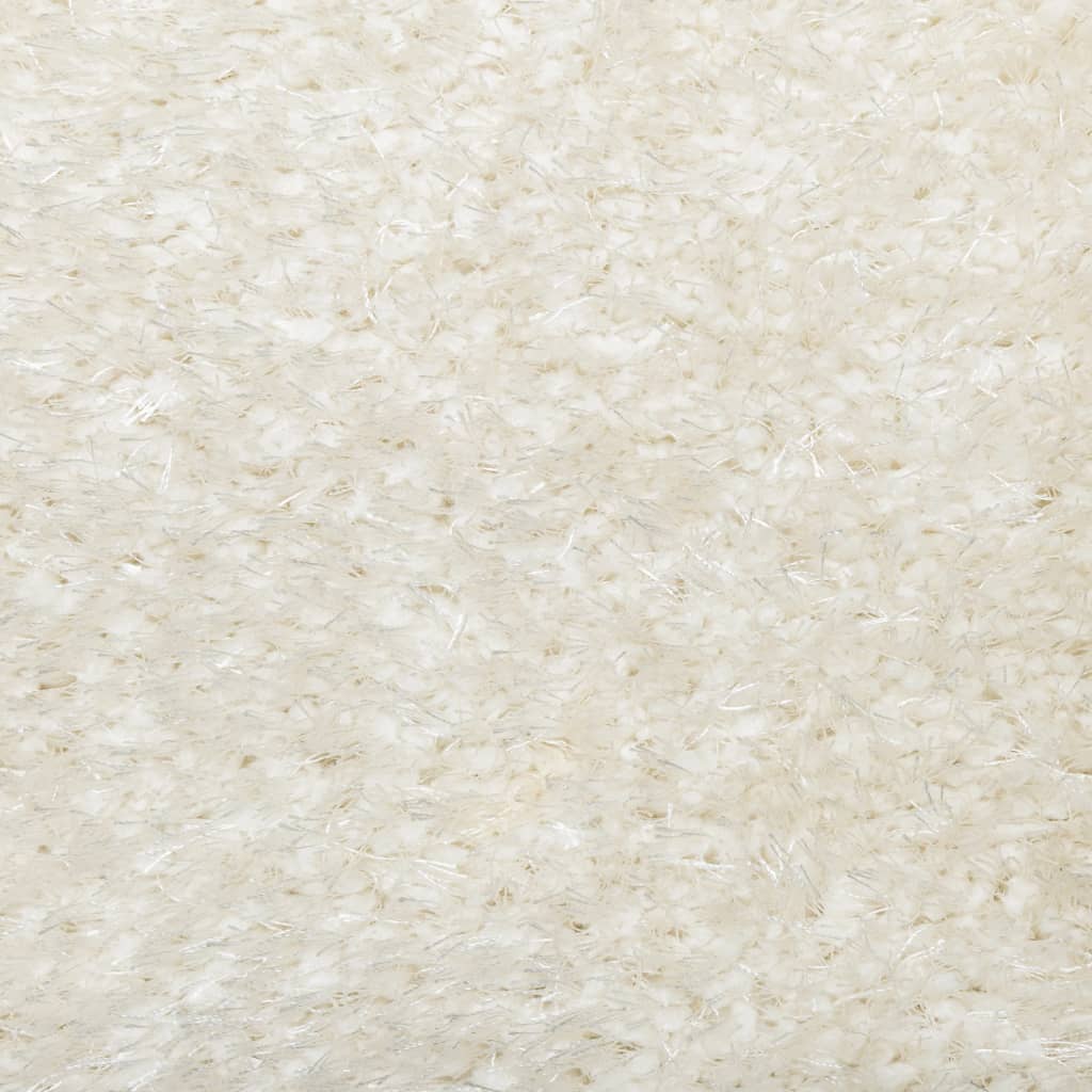 Tappeto a Pelo Lucido Lungo ISTAN Effetto Crema 80x150 cm 375662