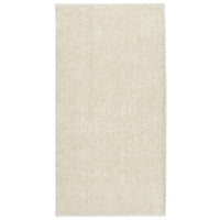 Tappeto a Pelo Lucido Lungo ISTAN Effetto Crema 100x200 cm 375663