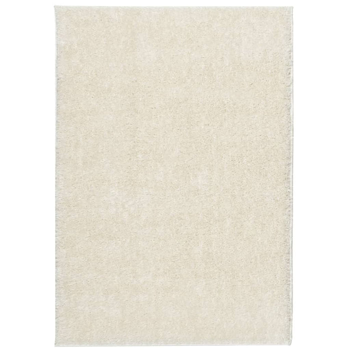 Tappeto a Pelo Lucido Lungo ISTAN Effetto Crema 120x170 cm