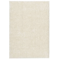 Tappeto a Pelo Lucido Lungo ISTAN Effetto Crema 140x200 cm 375665