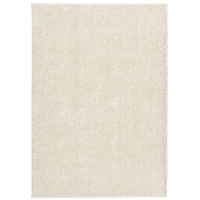 Tappeto a Pelo Lucido Lungo ISTAN Effetto Crema 140x200 cmcod mxl 133900