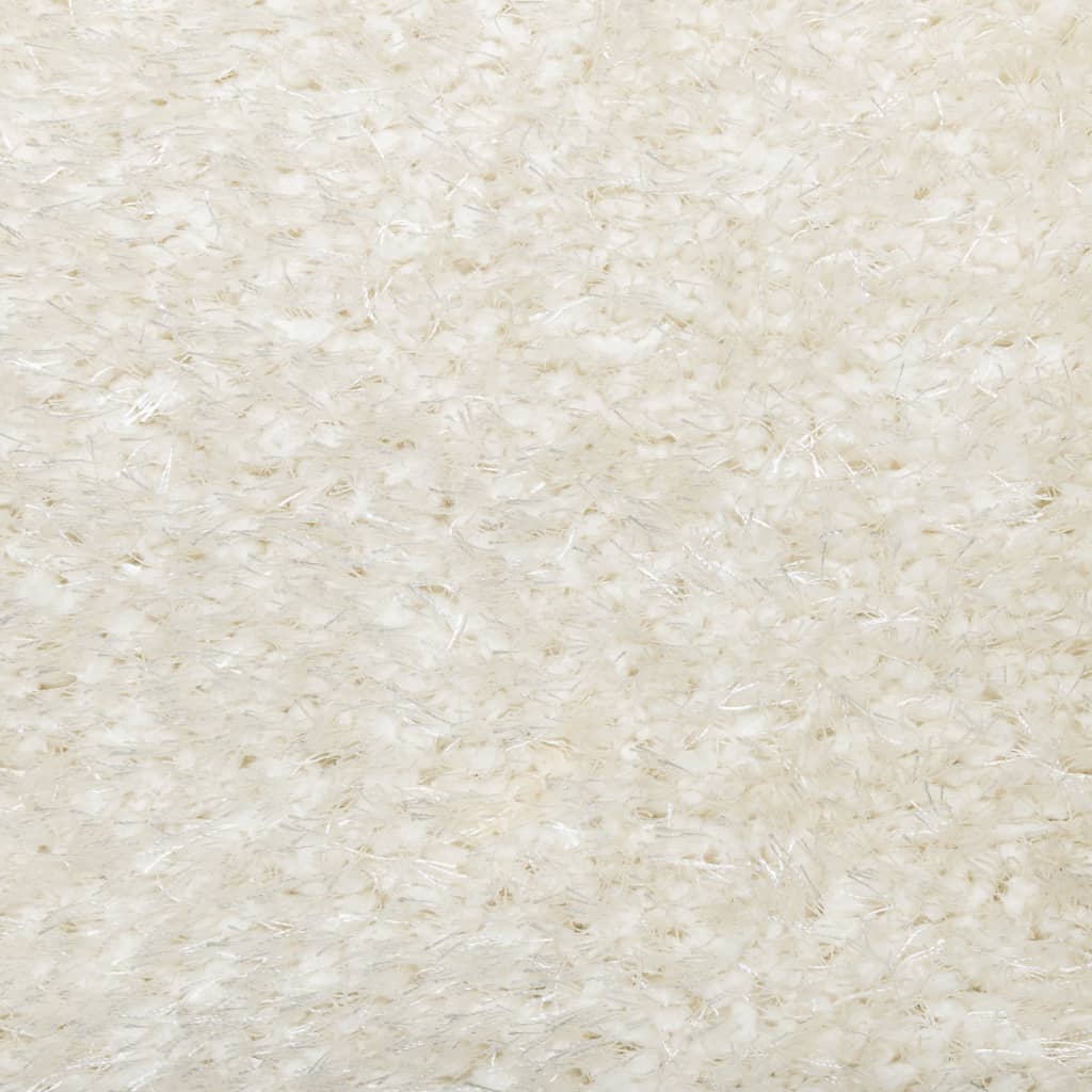 Tappeto a Pelo Lucido Lungo ISTAN Effetto Crema 140x200 cm 375665