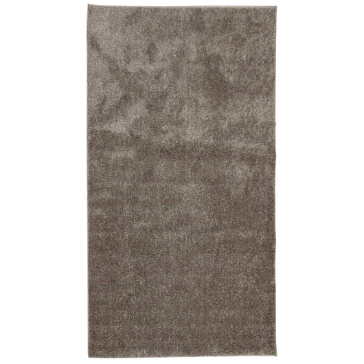 Tappeto a Pelo Lucido Lungo ISTAN Effetto Grigio 80x150 cm 375674