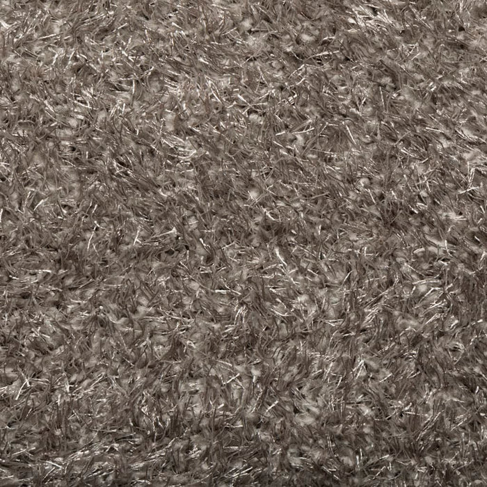 Tappeto a Pelo Lucido Lungo ISTAN Effetto Grigio 120x170 cm 375676