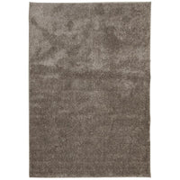 Tappeto a Pelo Lucido Lungo ISTAN Effetto Grigio 160x230 cm 375678