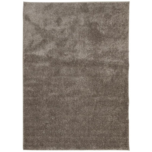 Tappeto a Pelo Lucido Lungo ISTAN Effetto Grigio 200x280 cm 375679