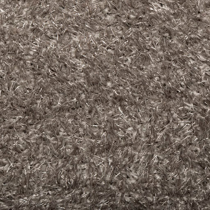 Tappeto a Pelo Lucido Lungo ISTAN Effetto Grigio 200x280 cm 375679