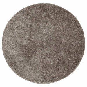 Tappeto a Pelo Lucido Lungo ISTAN Effetto Grigio Ã˜ 120 cmcod mxl 109994