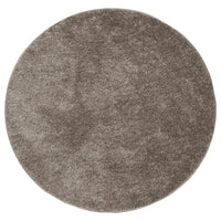 Tappeto a Pelo Lucido Lungo ISTAN Effetto Grigio Ø 160 cm 375684
