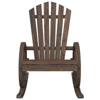 Sedie a Dondolo Adirondack 2 pz in Legno Massello di Abete 3207120