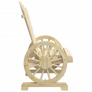 Set Salotto da Giardino 3 pz in Legno Massello di Abete