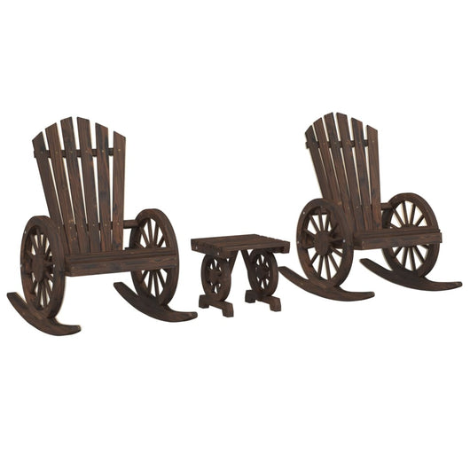 Set Salotto da Giardino 3 pz in Legno Massello di Abetecod mxl 116376
