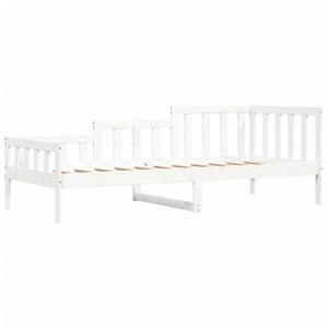 Dormeuse senza Materasso Bianca 80x200 cm Legno Massello Pino 840368