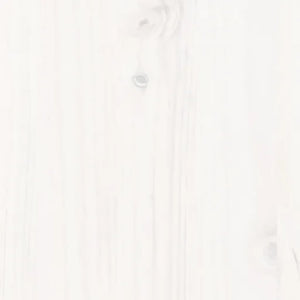 Dormeuse senza Materasso Bianca 80x200 cm Legno Massello Pino 840368